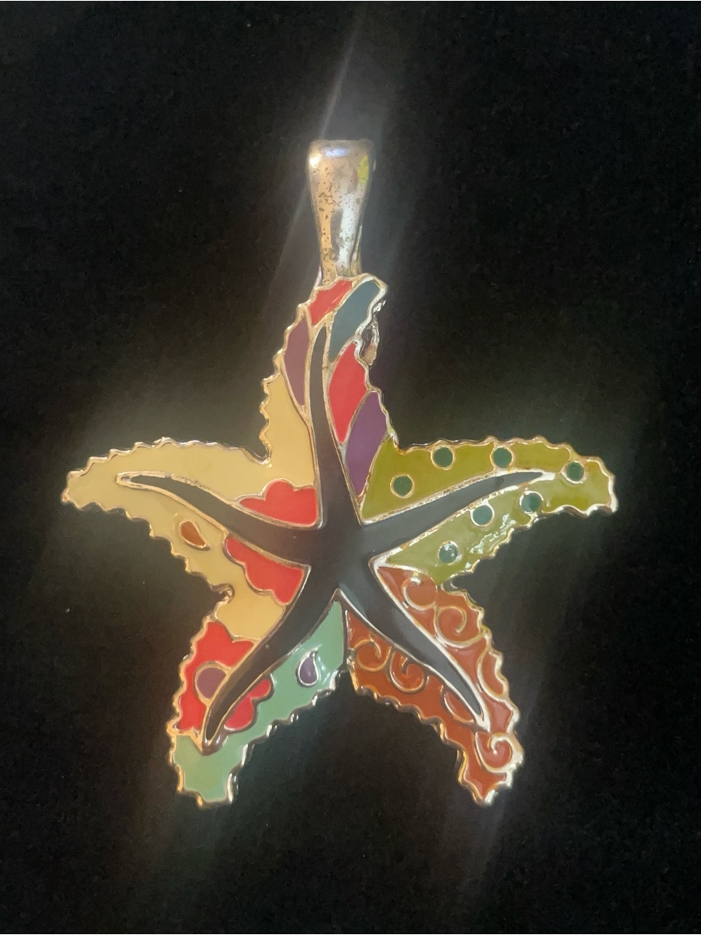 The ROMAN Company RMN STAMPD Gold and Silver VIBRANT STARFISH! Like new!